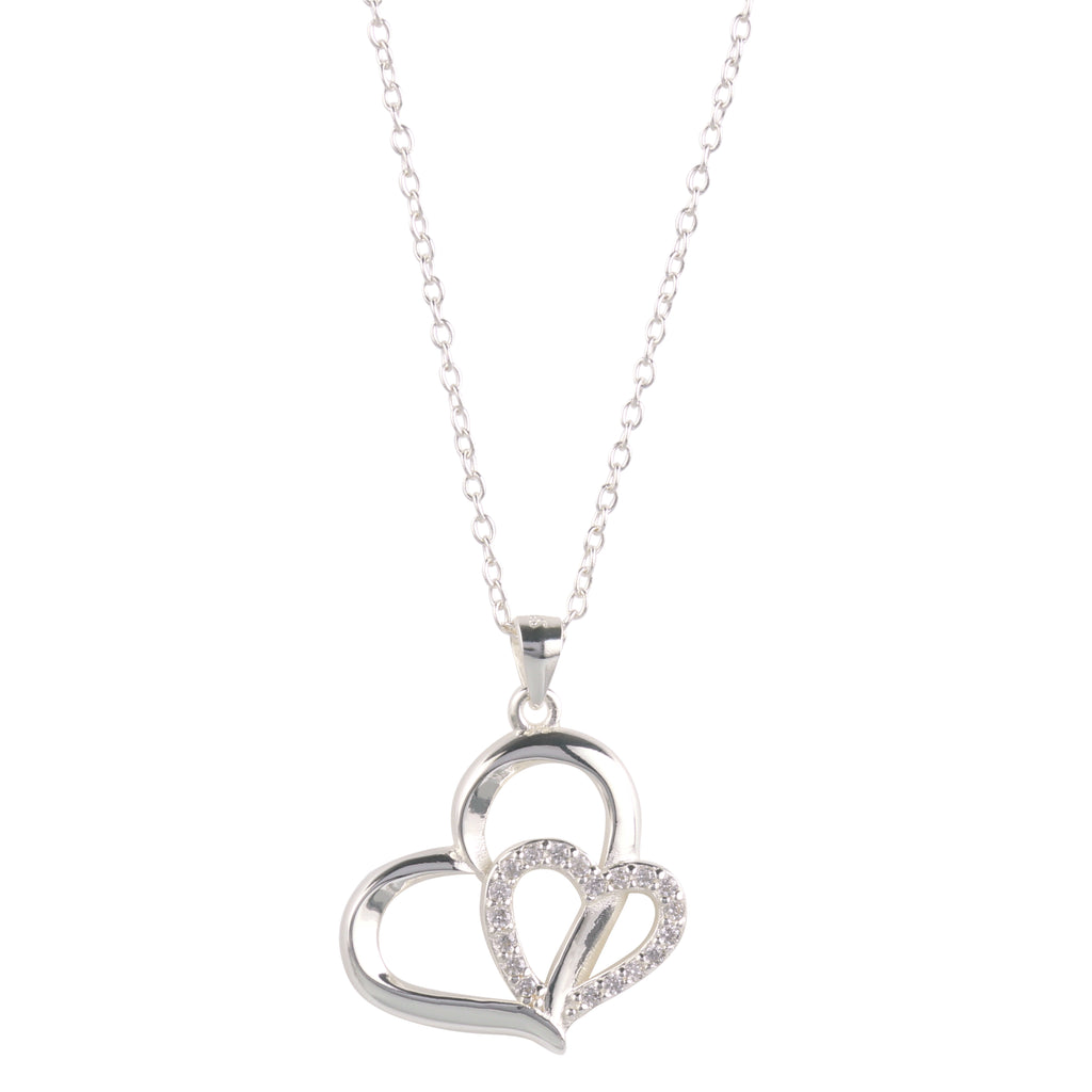 Eternity Love Heart Pavé Necklace – CZ | Gift for Her