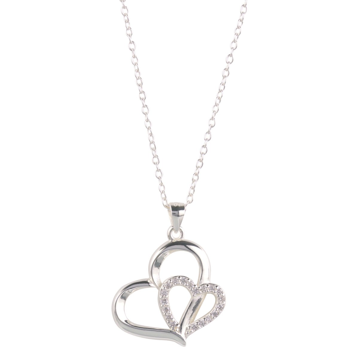 Eternity Love Heart Pavé Necklace – CZ | Gift for Her