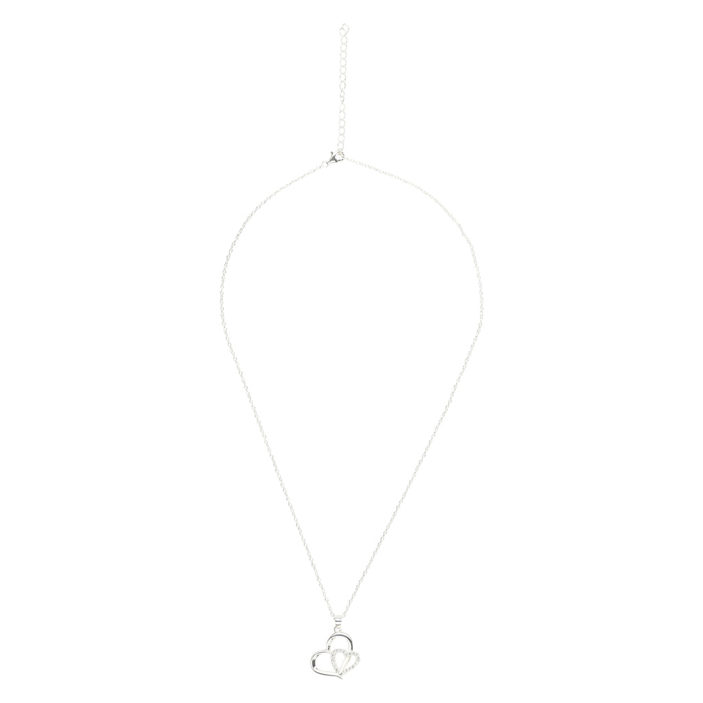 Eternity Love Heart Pavé Necklace – CZ | Gift for Her