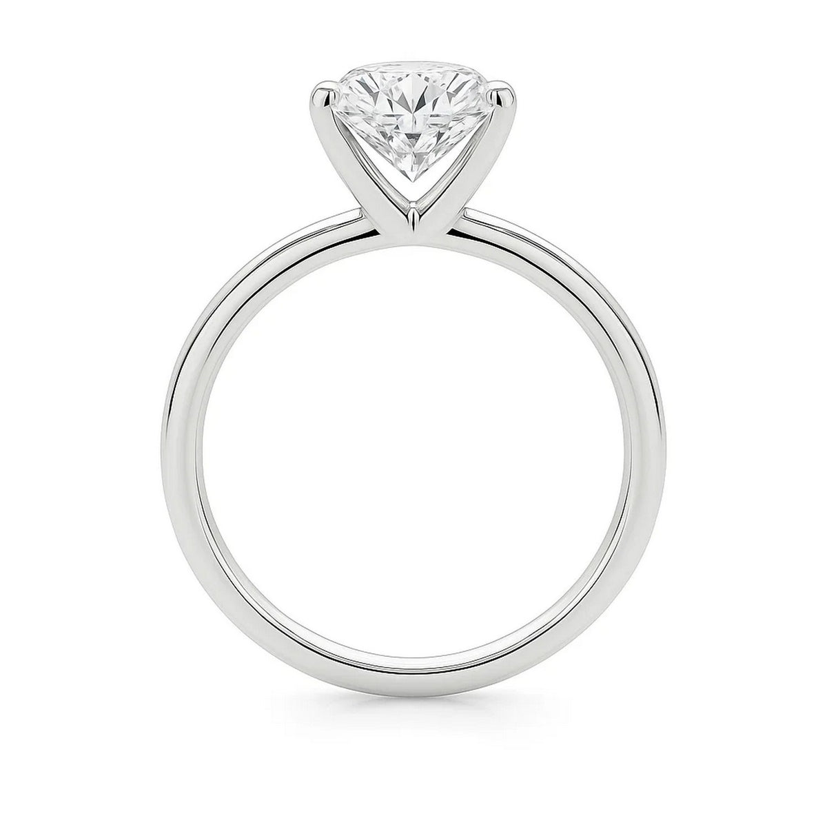 3 Carat Princess Lab Grown IGI G/VS1 Diamond Solitaire Ring in 10K White Gold